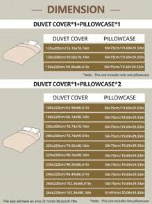 2/3件套蕾丝印花被套组，柔软透气，时尚可爱，是卧室和宿舍的理想床上用品装饰，适用于单人床、双人床、大号双人床、特大号双人床。 - 彩色 - 查看 2