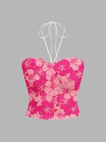 SHEIN EZwear 休闲简约修身女式背心，适合夏季 - 黑色 - 查看 6