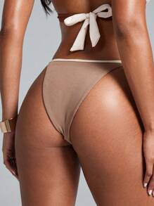 Swim EVENT 1pc Women Plain Color Casual Vacation/Beach Bikini Swimwear For Summer