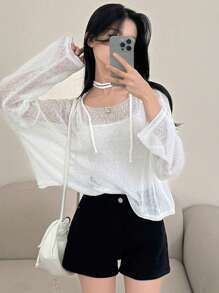 DAZY 女士修身毛衣简约时尚休闲日常秋季