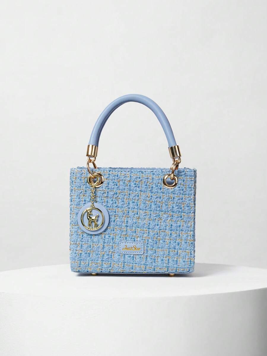 Large Capacity Handbag For Women, Blue Shoulder Bag With Delicate Details, Suitable For Gift Winter Gifts - Baby Blue - View 1