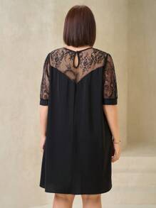 SHEIN Clasi Robe de tous les jours simple et à la mode pour femmes en grandes tailles