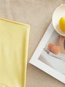 SHEIN VCAY 2pcs/Set Women Vacation Fitted Cropped Contrast Lace Bandeau Top & High Waist Mini Skirt Outfit, Spring/Summer