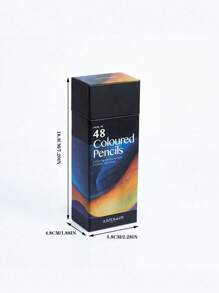 1 件高端盒装彩色铅笔套装，包括 12/18/24/36/48/72 色，油性艺术绘画书写用品返校 - 彩色 - 查看 6