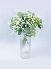 10PCS/30PCS/50PCS 人造植物桉树叶，新娘手捧花材料，情人节礼物装饰，塑料花盆栽配件，家居装饰，户外花园，窗台，浴室装饰，情人节礼物新年，生日派对装饰材料，情人节，礼物 - 綠色 - 查看 3