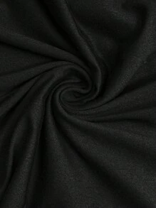 EMERY ROSE Elegant Casual Plus Size Women's Slant Pocket 3/4 Pants - Black - View 8