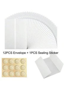 Pre-Folded Vellum Jackets For 5x7in Invitations, Vellum Wraps For Wedding Invitations, Transparent Paper Envelope Liners For Wedding Birthday Invitations Cards Wedding Birthday Decorations Gift Card Back To School - Rectangle - View 4