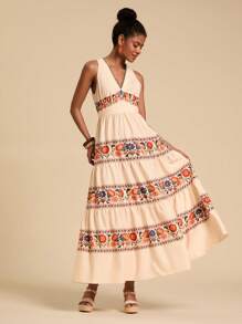 Travachic Vestido largo de mujer de estilo sencillo y casual para uso diario - Multicolor - Ver 1