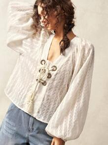 Bohemela BOHO Women's Shirt Simple Fashion Casual Daily Long Sleeve