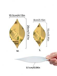 10 件/20 件/50 件反光亚克力水滴形镜面贴纸，自主设计 3D 艺术贴花，适用于客厅、浴室、家庭办公室墙壁乙烯基贴花，用于镜子墙壁装饰房间装饰墙镜镜子用于房间家居装饰浴室装饰客厅装饰 - 金色 - 查看 2