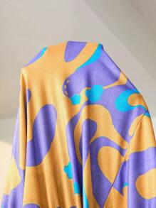 Plus Allover Print PJ Set - Multicolor - View 6