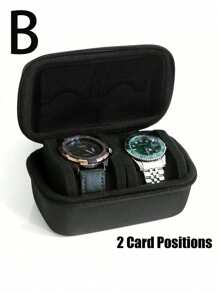 1pc Hard Watch Travel Case For Men And Women Portable Single Watch Storage Box And Organizer,Watch Protection Storage Box,Anti-Move Watch Pillow For Wristwatches And Smart Watches(1/2/3 Slot)