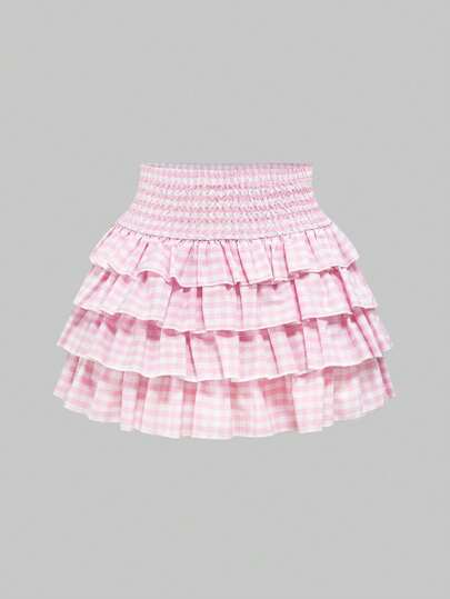 J-Fashion Gonna a quadri natalizi a ruota da donna