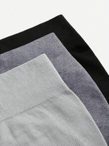 Easithlete 纯色高腰褶皱无缝短裤骑行短裤 - 彩色 - 查看 4