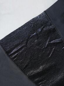 1pc Lace Patchwork Shaping Seamless Bikini Panties - Black - View 5