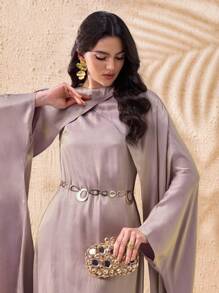 Al Najma Women's Turkish Maxi Dress & Arabic Traditional Abaya, Modest Kaftan