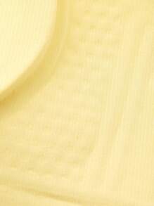 LUVLETTE Dream Curve 2ndSkin 全覆盖无线无缝透气侧支撑 V 领休闲运动健身内衣外穿文胸黄油黄色隐形内衣粘性 SizeFreedom 基本款文胸