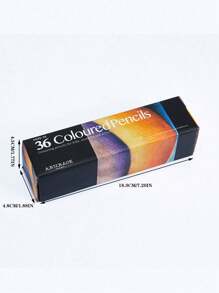 1 件高端盒装彩色铅笔套装，包括 12/18/24/36/48/72 色，油性艺术绘画书写用品返校 - 彩色 - 查看 5