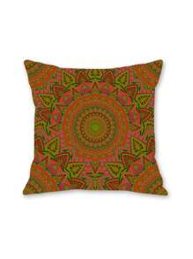 1 funda de almohada con estampado de estilo bohemio sin relleno de almohada, adecuada para la sala de estar, el sofá, el cabecero del dormitorio, ambiente decorativo