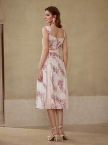 MOTF PREMIUM VESTIDO PLISADO CON ESTAMPADO DE FLORES - Multicolor - Ver 6