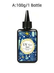 400g Resina epóxica UV de alta transparencia para hacer manualidades y joyería DIY, adhesivo UV de curado rápido - transparente - Ver 7