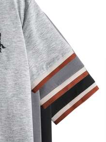 SHEIN Leap Crew 3pcs/Set Tween Boys Loose Casual Graphic Round Neck Short Sleeve T-Shirt Set