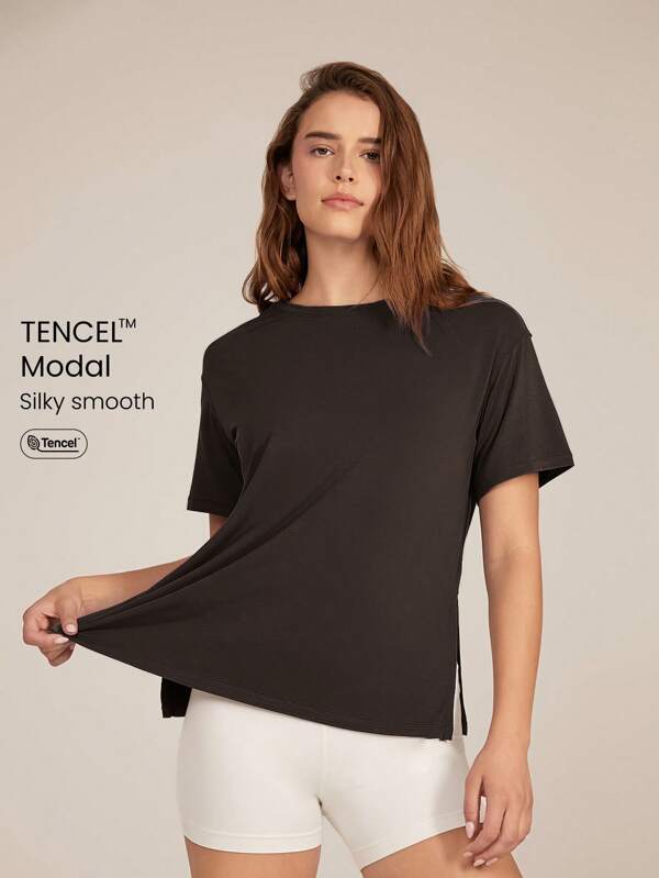 GLOWMODE Tricou Oversized Everymode Modal Cămașă de compresie zilnică casual de vară
