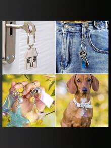 SHEIN 100pcs Keychain Making Kit - Complete Set Includes 50 Keychains And 50 Jump Rings