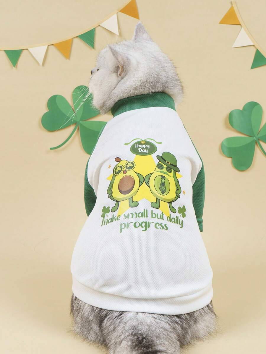 PETSIN St. Patrick's Day Cute Pet T-Shirt, Casual Everyday Pet Supplies - Multicolor - View 1