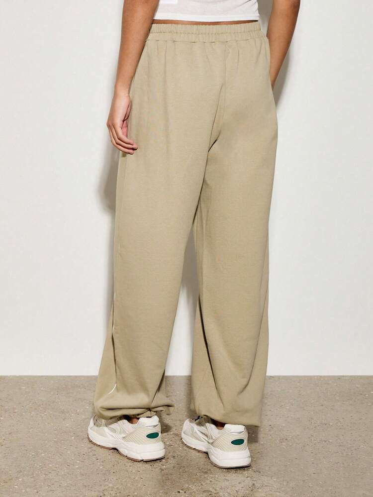 Jogger Sweatpants With Side Stripe Detail