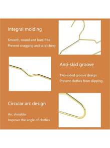 SHEIN Un set de diez ganchos plateados de metal específicos para mascotas, gatos y perros, de tamaño mediano y pequeño opcionales.