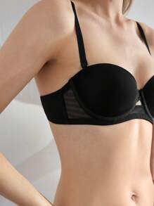 3件素色鋼圈文胸套裝 - 彩色 - 查看 8