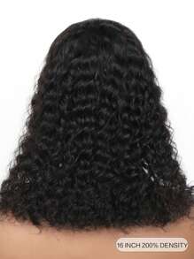 Deep Wave Glueless 6x4 Ready To Go Wear Lace Closure Wig Pre Plucked Deep Curly Transparent Human Hair Wigs Pre Cut No Lace - Natural Black - View 3