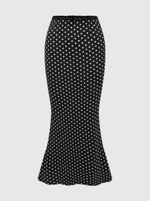 ROMWE Kawaii Top sin mangas con cuello en V, decorado con lazo y paneles de encaje a lunares, y falda a juego. Conjunto de verano versátil y favorecedora para mujer de dos piezas
