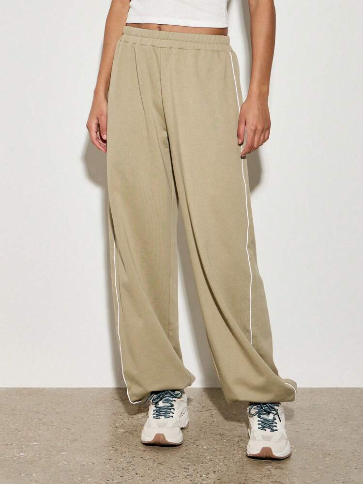 Jogger Sweatpants With Side Stripe Detail
