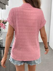 SHEIN LUNE 女士休闲纯色纹理前开常规吊带背心上衣