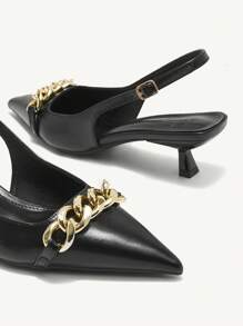 CUCCOO CHICEST Women's Simple Striped Low Heel Flats Spring Shoes Spring Break Easter Prom Heels