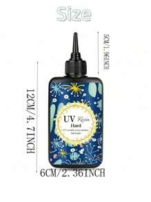 400g Resina epóxica UV de alta transparencia para hacer manualidades y joyería DIY, adhesivo UV de curado rápido - transparente - Ver 2