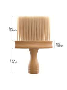 SHEIN 1pc Wooden Handle Cleaning Brush, Long Bristle Brush For Cleaning Car Air Conditioning Outlet, Interior Cracks