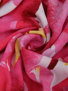 SHEIN VCAY Plus Size Floral Print Spaghetti Strap Backless Dress - Multicolor - View 7