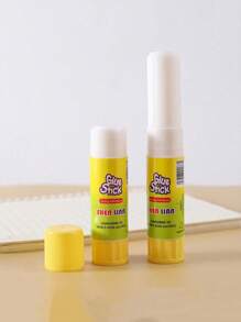 SHEIN 5pcs(9g) Pva Cartoon Solid Glue Stick For Office & Students Diy Handcraft Stationery, White Back To School