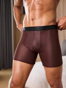 Calzoncillos bóxer de media pierna para hombres (paquete de cuatro) - Multicolor - Ver 3