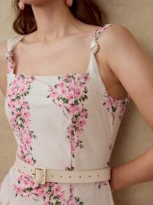 MOTF PREMIUM VESTIDO PLISADO CON ESTAMPADO DE FLORES - Multicolor - Ver 2