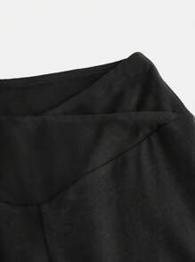 SHEIN Girlism Tween Girl 修身休闲舒适高腰交叉细节运动裤，多件装