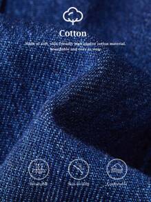 Ontre 女式牛仔裤 深蓝色 复古风 90 年代服饰 - 深色水洗藍 - 查看 7