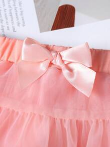 Baby Girls 2-0-25M Summer New Layered Lace Net Yarn Princess Skirt, Cute Ballet TUTU Dress Bottoms - Watermelon Pink - View 6