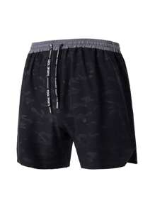 Gym Rark Men's Casual Sports Shorts, Minimalist Style For Everyday Wear - Black - View 3