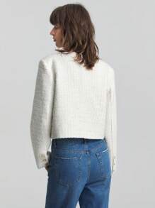 Ontre Chaqueta casual diaria de unicolor para mujer, estilo minimalista