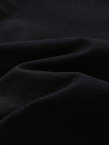 SHEIN 2-częściowy zestaw dla dziewczynek na wiosnę/lato - czarny elegancki minimalistyczny siateczkowy kokardkowy ozdobnik, dzianinowy top na ramiączkach i spódnica z kokardą