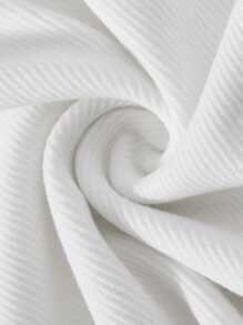 SHEIN BASICS 2 Packs Casual Solid Knitted Slim-Fit Tank Top - Black and White - View 3